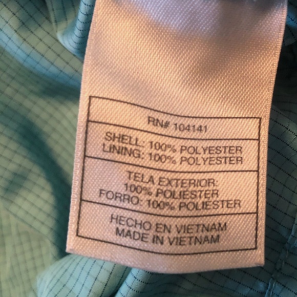 Nike ACG Aqua/Teal Mesh Lined Rip Stop Hooded Anorak/Rain Jacket Women's S - Picture 8 of 10